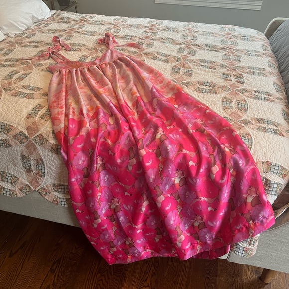 BRAND NWT SILK Delfi Collective Pink Alice Dress - Picture 6 of 10